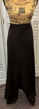 Lauren Ralph Lauren Women's Brown Wide Leg Dress Pants Size 14W